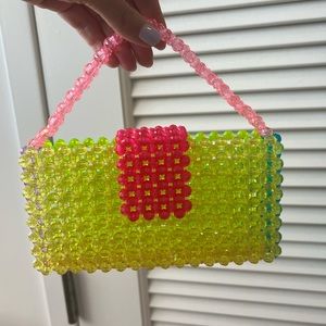 Neon bead bag